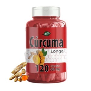 Curcuma pura com 120 capsulas 500mg NatuErvas