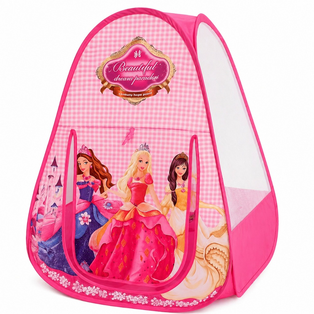 Imagem Brinquedo Grande Princesa Barraca Cabaninha Dobrável Infantil Menina -