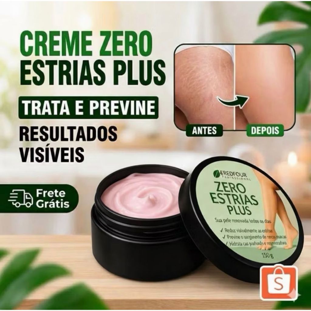 Creme Zero Estrias Plus Removedor Anti Estrias Trata E Previne 150g - RedFour