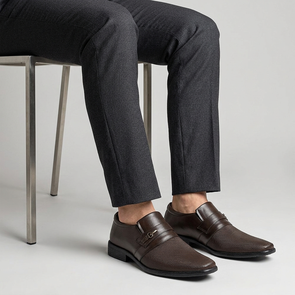 Sapato Masculino Social Italiano Freeport Café Casual Leve Macio Giolo