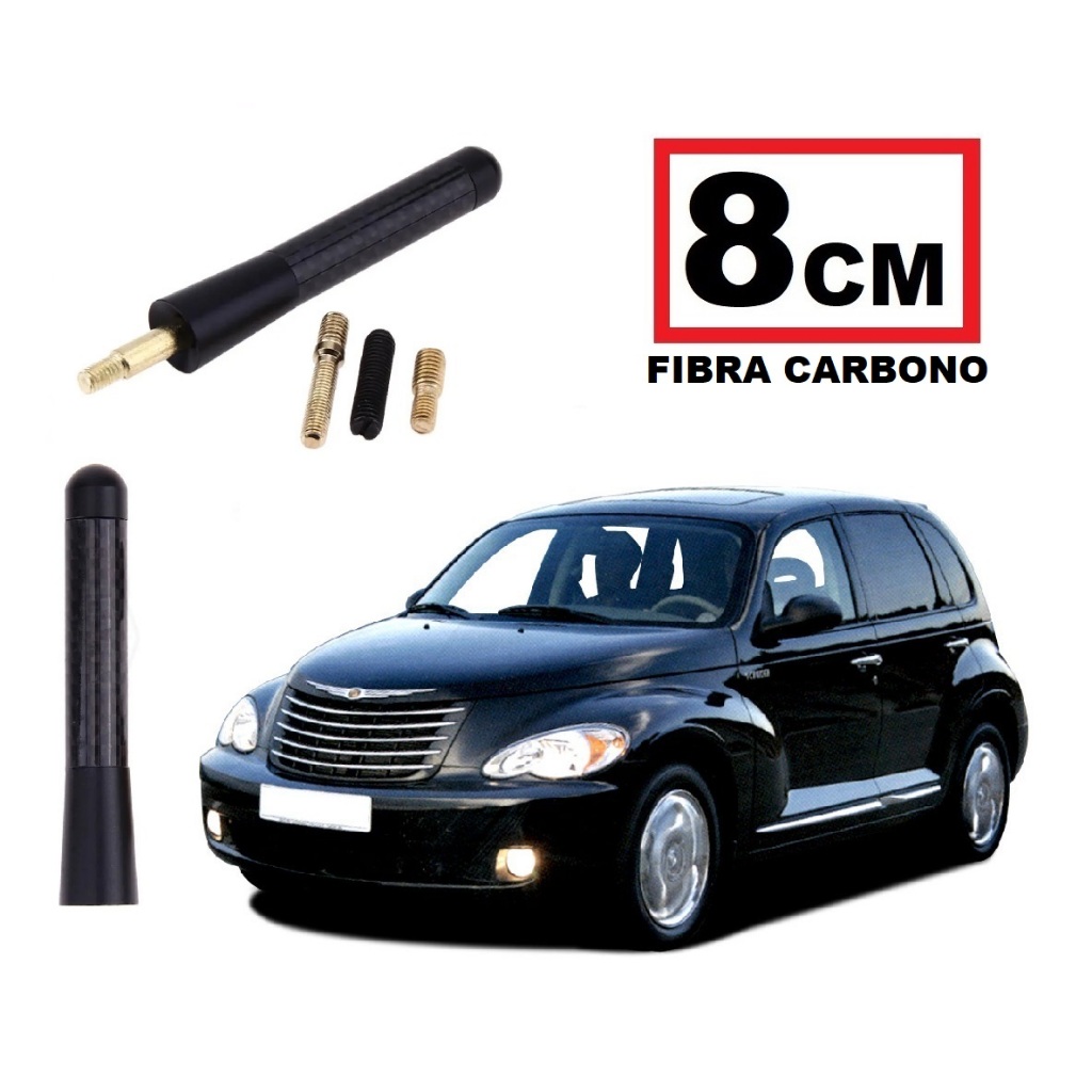 Haste Antena Teto 8cm Carbono Chrysler PT Cruiser