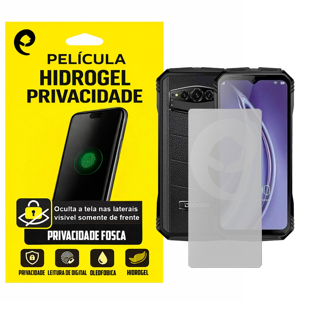 Película (Privacidade) Fosca Hidrogel Slim TPU Protetora Compativel com celular Smartphone Doogee S100