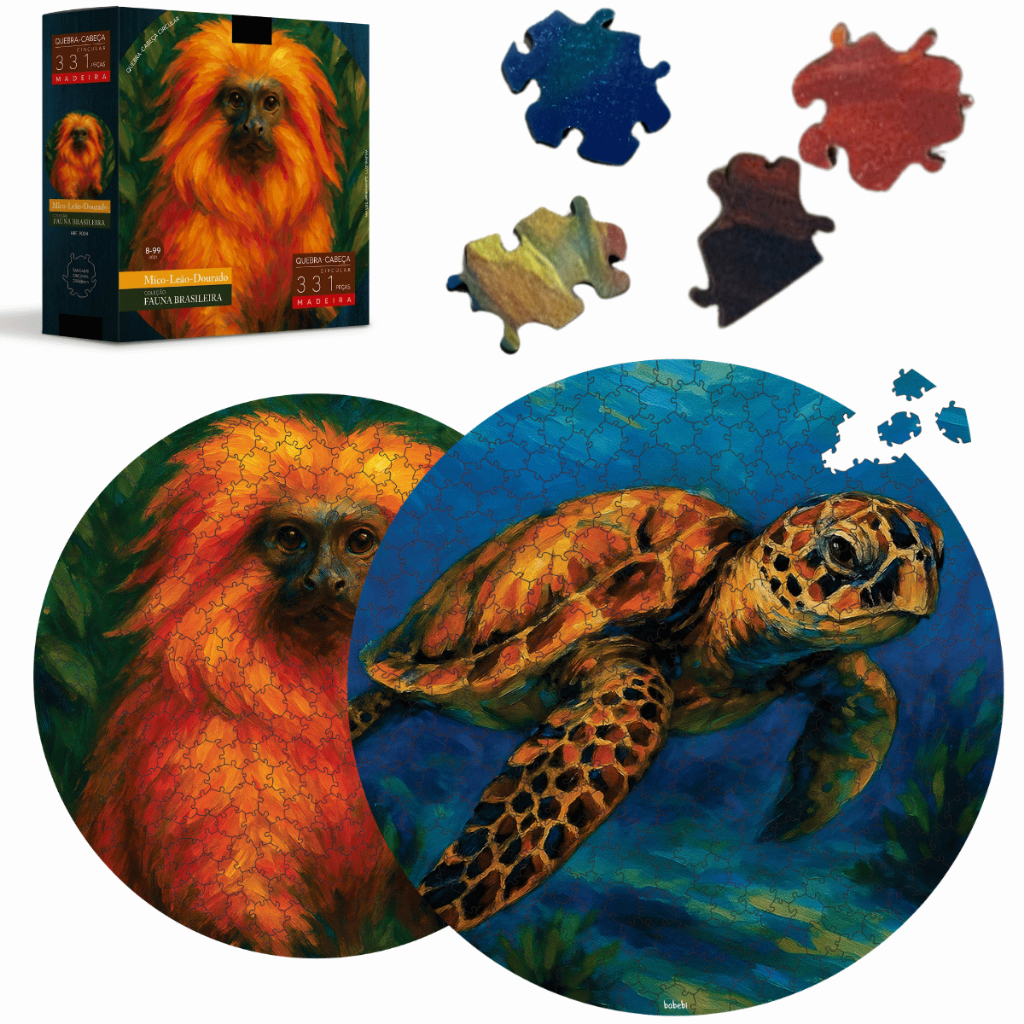 Quebra-Cabeça Circular De Madeira 331 Peças Diferente Puzzle Difícil