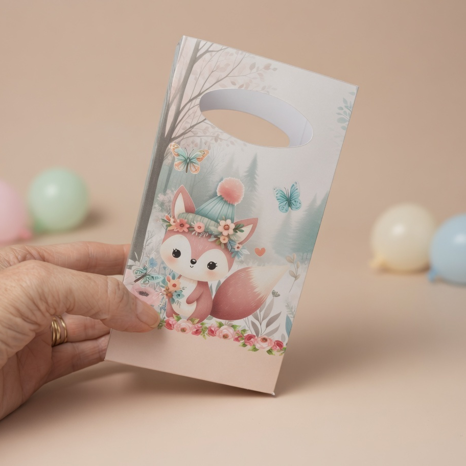 Sacolinha P Bosque Menina/Para Festa Infantil/Lembrancinha para Aniversário/Decoração
