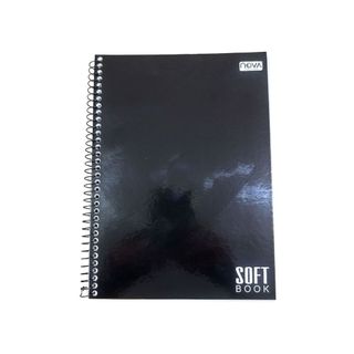 Caderno 1 Materia Espiral Universitário 80 Folhas Capa Dura - Nova Cadernos  - Espiral Capa Dura - Preto