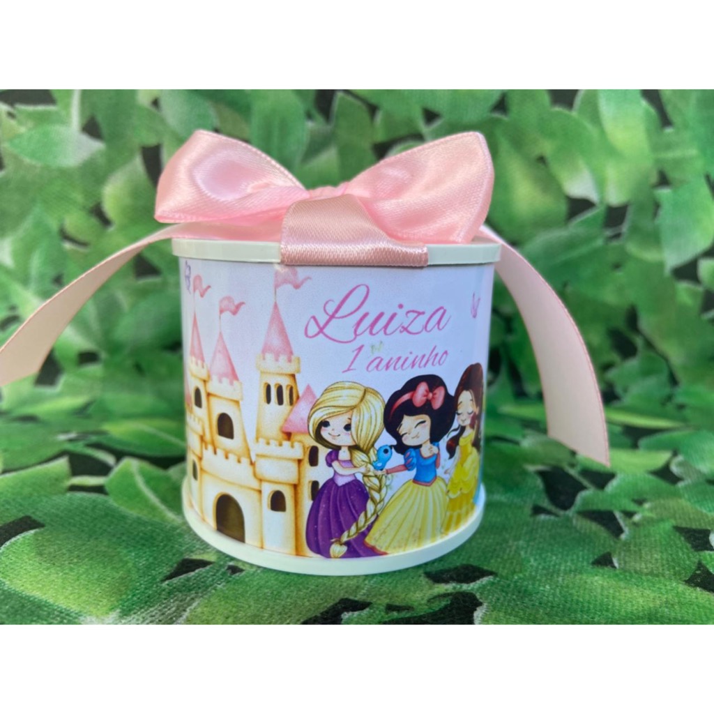 Kit Tubolata Personalizada (5x6) Princesas Cute Jardim  Lembrancinha de Maternidade/Aniversário