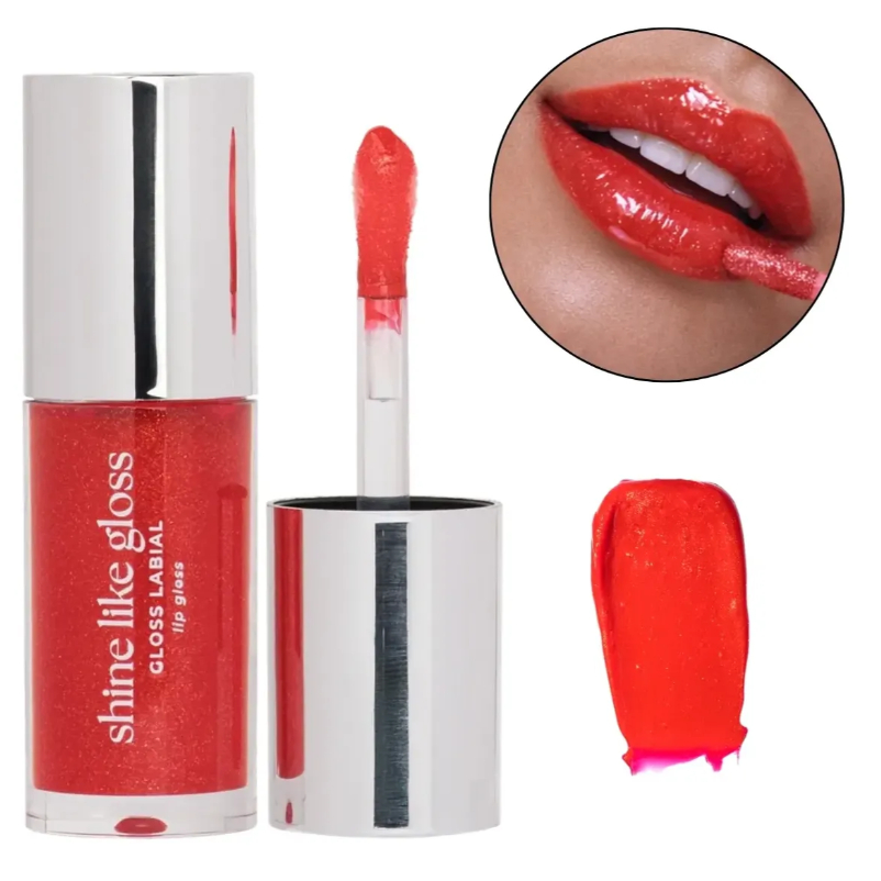 Lip Gloss Labial Shine Like Gloss Linha Blow Ruby Rose 5g