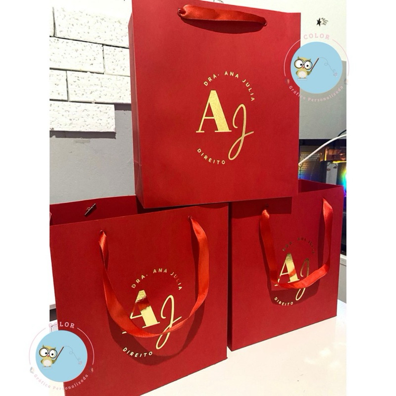 Sacola Formatura Personalizada Hot Stamping