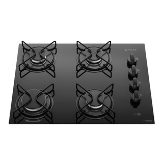 Cooktop Atlas Agile Up 4 Bocas - Mesa de Vidro com Queimador Mega Chama 2.85kW - Bivolt