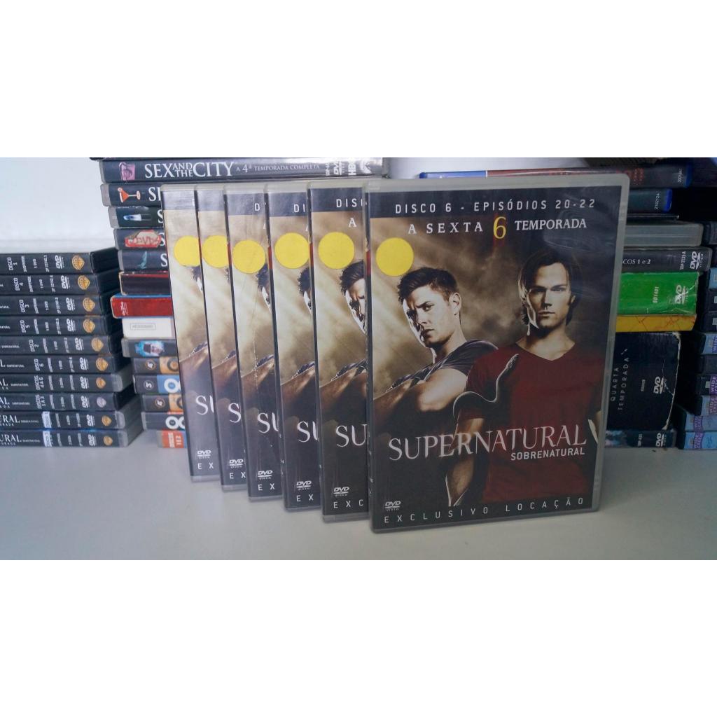 Box 6 DVDS Supernatural (6ª Temporada) Original