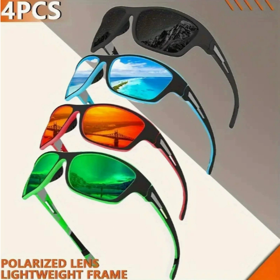 Óculos De Sol Polarizados Masculino HD Esportivo Para Pesca Ciclismo Bike Condução UV400