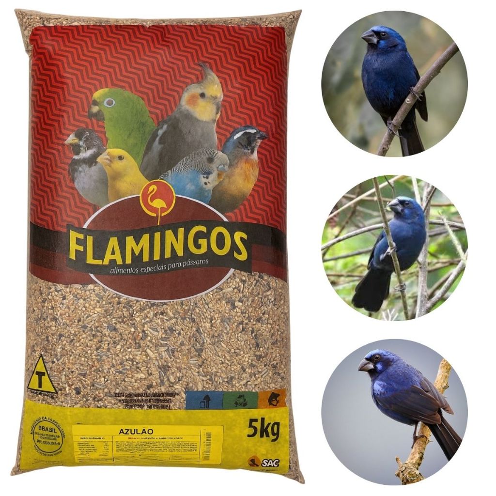 Mistura de Sementes para Azulão 5Kg Flamingos