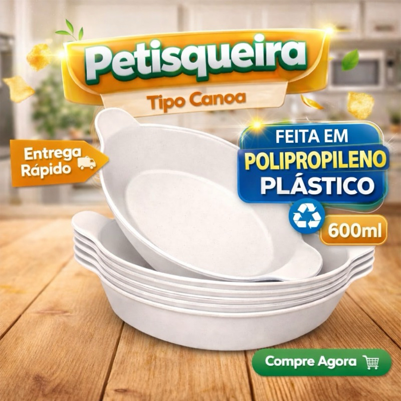 Kit  Até 10 petisqueira barquinha canoa petiscos churrasco festa frios para servir amendoim caldo branca