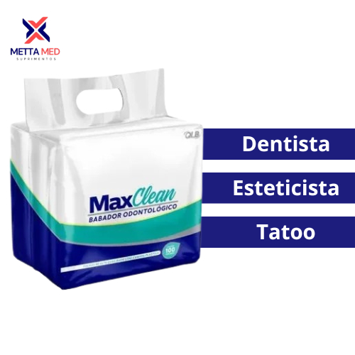 Babador Odontológico Descartável Impermeável 400 Unidades - MaxClean — imagem 2 de 2