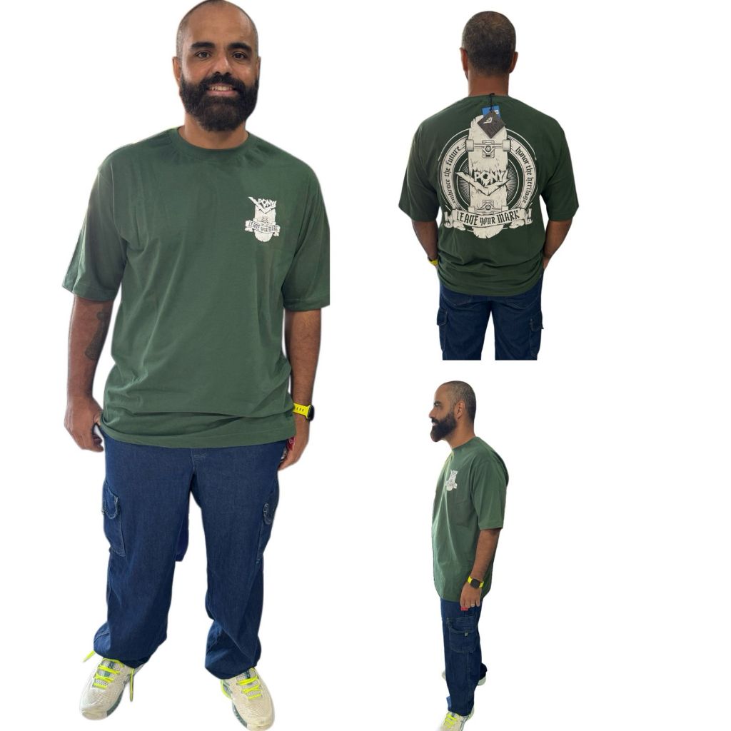 Camiseta Gangster Oversized Masculina Tam. P ao GG 100% Algodão  Conforto  Premium Streetwear urbano