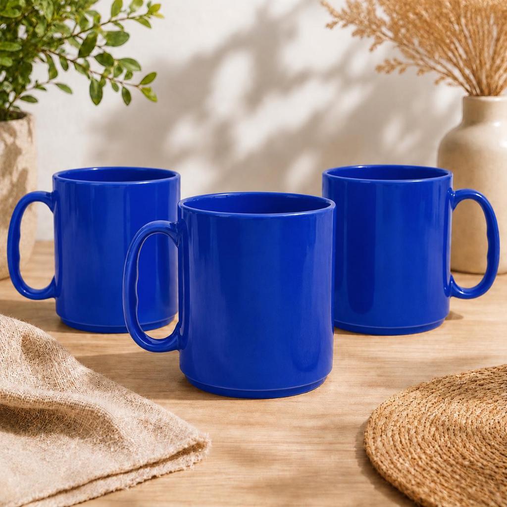 kit canecas azul 500 ml creche merenda escolar resistente cafe da manha ,livre de bpa resistente ao calor .