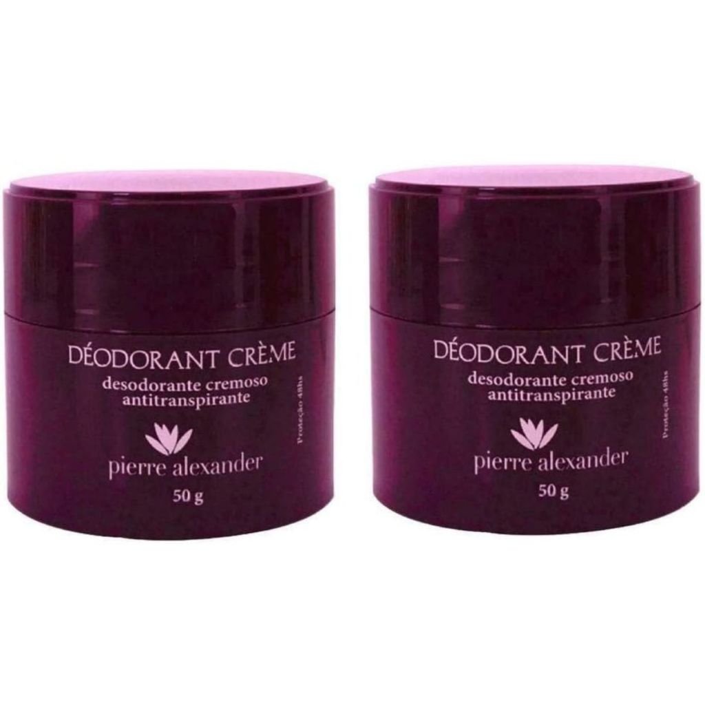 Kit 2 Desodorantes Creme Antitranspirante Pierre Alexander 50g