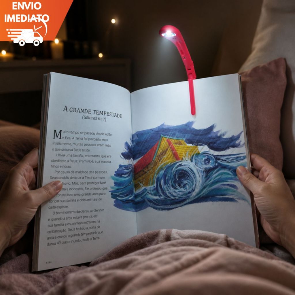 Luminária LED Para Leitura Clip Flexível Portátil Luz Para Livro Mesa Estudo Notebook