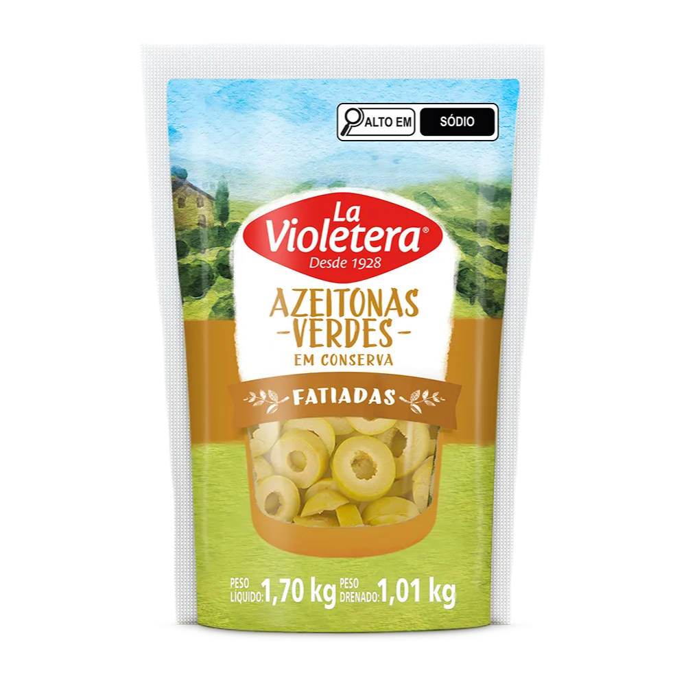 Azeitona Verde Fatiada La Violetera 1,01kg