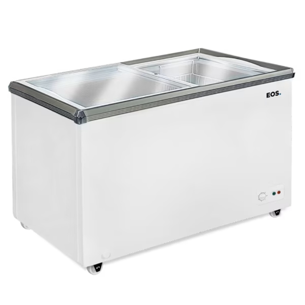 Freezer Expositor Horizontal Eos Eco Gelo 320l Eeh400xx Branco