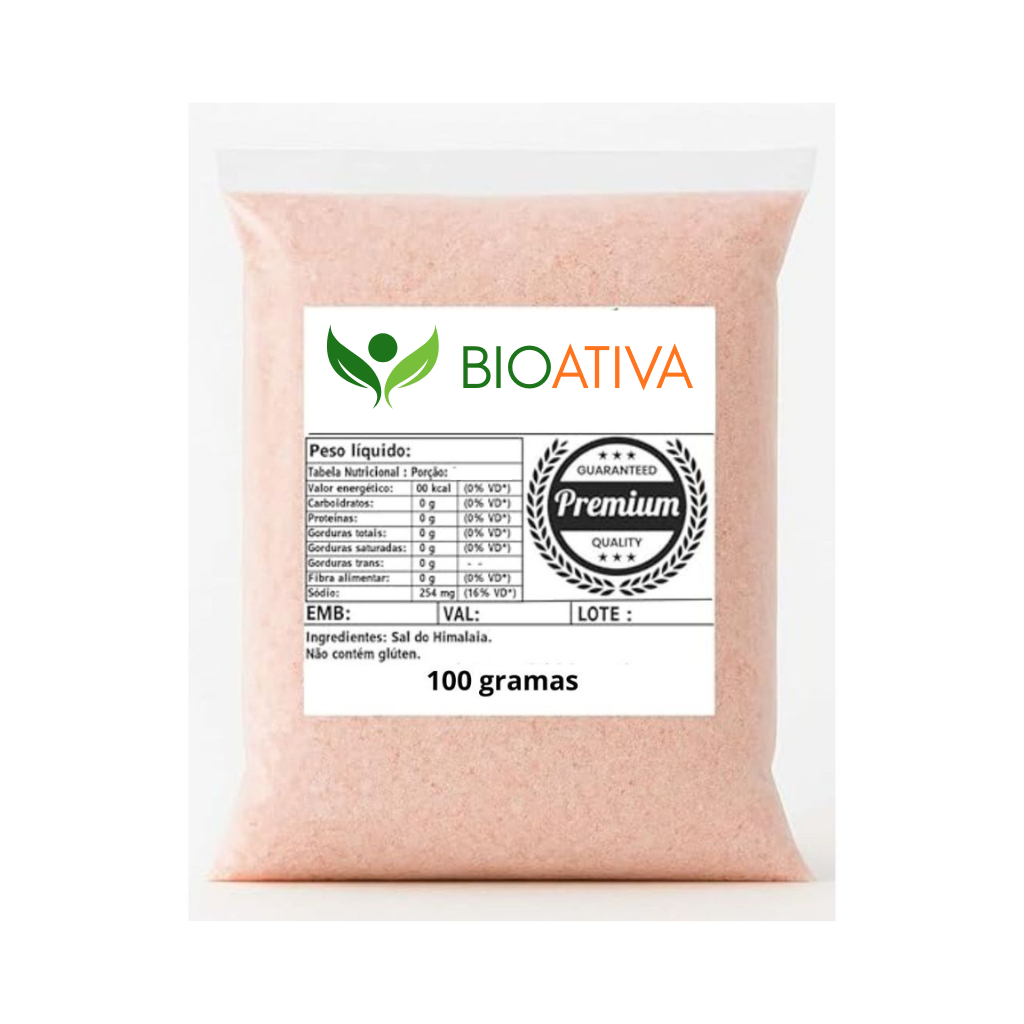 Sal Rosa do Himalaia Fino 100g cada saquinho
