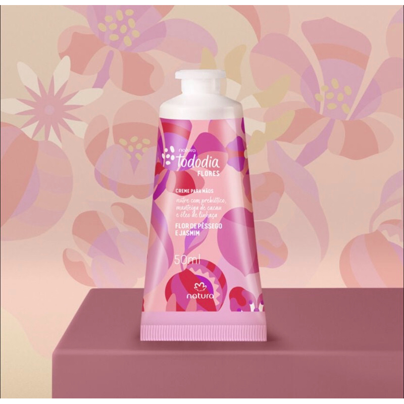Creme Nutritivo para Mãos Flor de Pêssego e Jasmim TodoDia 50ml