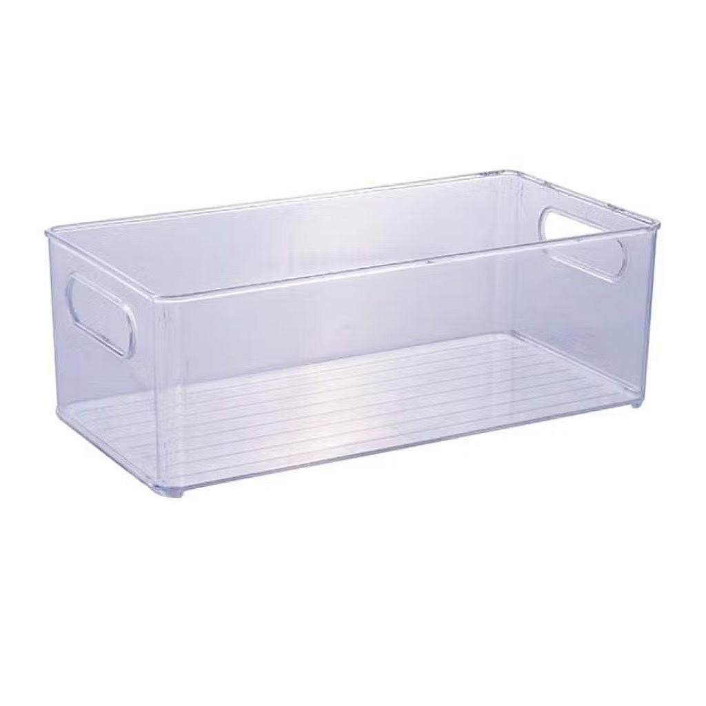 Organizador Multiuso Plástico Transparente 15x30cm Gaveta Geladeira Plasútil