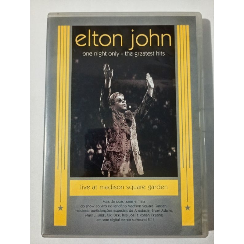 Dvd: Elton John - One Night Only - The Greatest Hits Live at Madison Square Garden