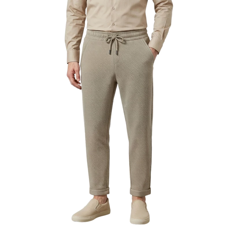 Calça Alfaiataria Masculino Canelado Social Tecnologica Premium Elastano Confortavel Moderno Leve Versatil Fresco