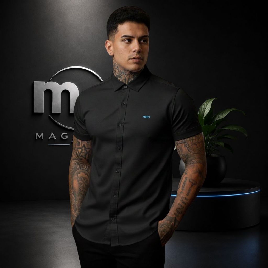Camisa Casual Masculina de Viscose com Elastano – Leve e Confortável para o Dia a Dia | MA Magazine