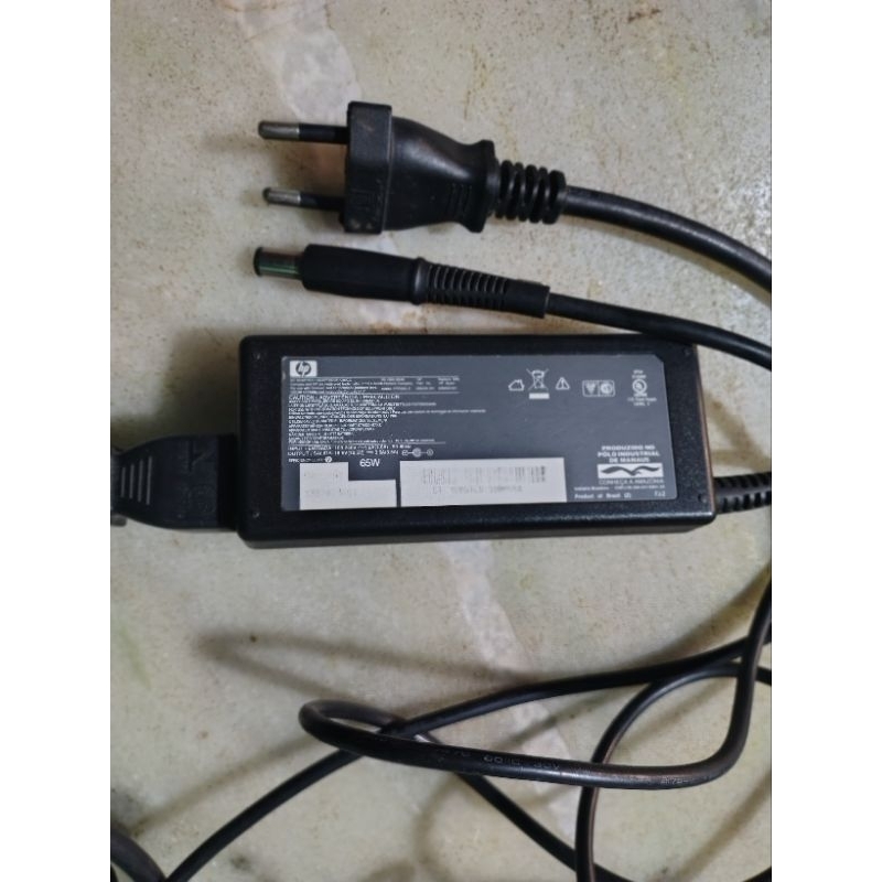 Fonte Original HP 65W 18.5V 3.5A Pino 7.4mm Para Notebook HP Pavilion G4 G5 G6 G7 CQ43 CQ56 DV4 DV5 DV6 DV7