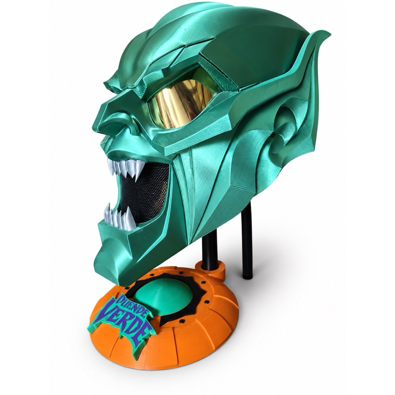 Duende verde capacete cosplay decoração Spiderman Marvel