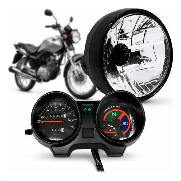 Farol + Painel Cg 150 Titan Fan Cargo Ks Es Esd 2004 A 2013