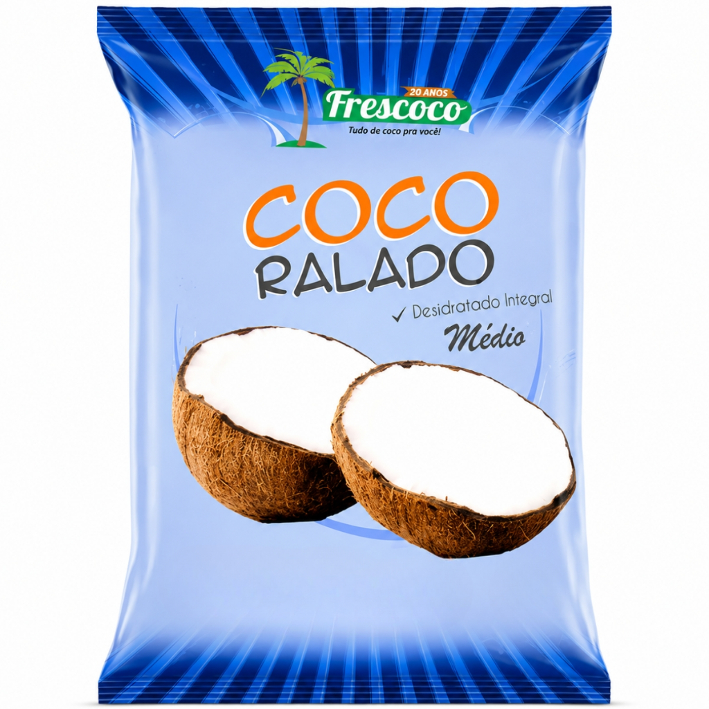 Coco Ralado Médio Desidratado Integral Frescoco