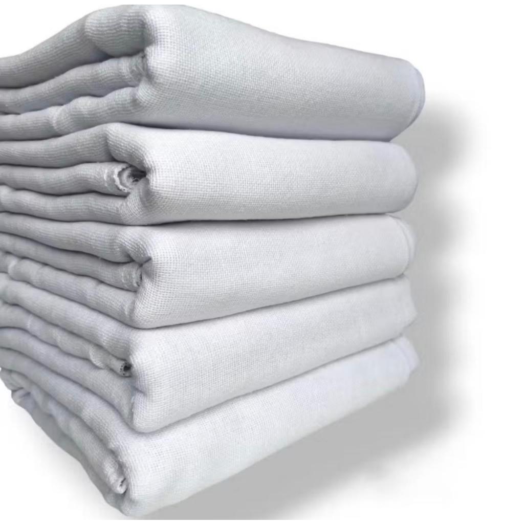 Kit 10 Panos De Chão Alvejado Branco Grande Saco Duplo Pano de Limpeza 100% Algodão JL Loja Virtual