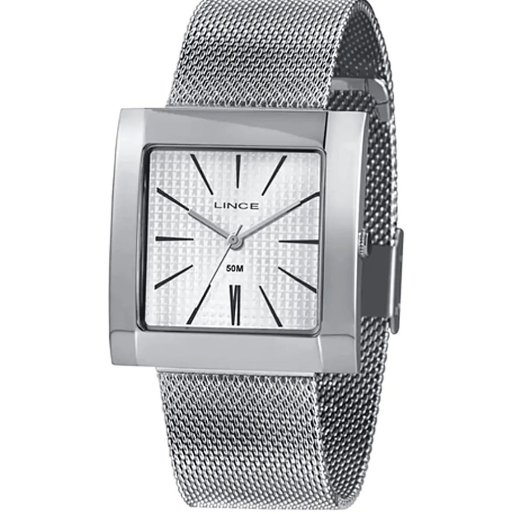 RELÓGIO LINCE FEMININO PRATA QUADRADO LQM4654L B1SX