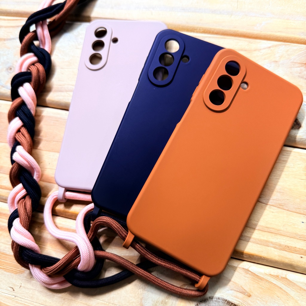 Capa Capinha Samsung Galaxy A17 / A37 / A57 / A32 4G Silicone Premium com Alça de ombro transversal Anti Impacto e queda