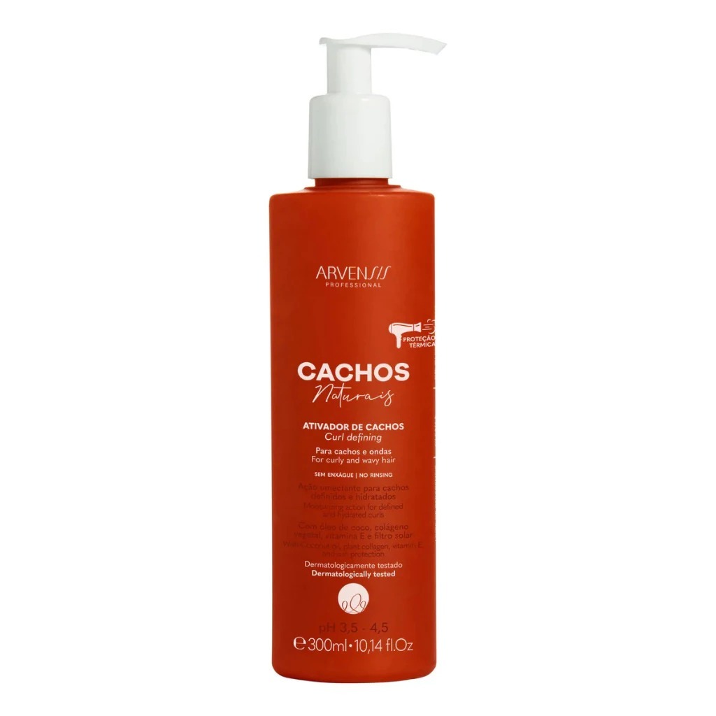 Ativador De Cachos Naturais Ondulados e Cacheados 300ml - Arvensis