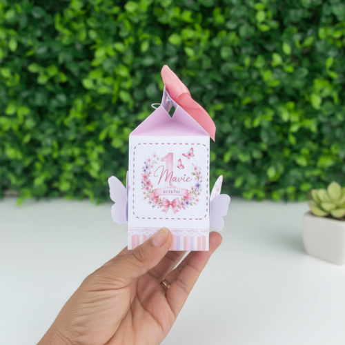 Kit Caixas Jardim das Borboletas / Jardim das Borboletas Personalizada  /Lembrancinha de Festa /Aniversário Infantil