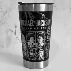Copo Térmico Personalizado do Michael Jackson Gravação a Laser 360º