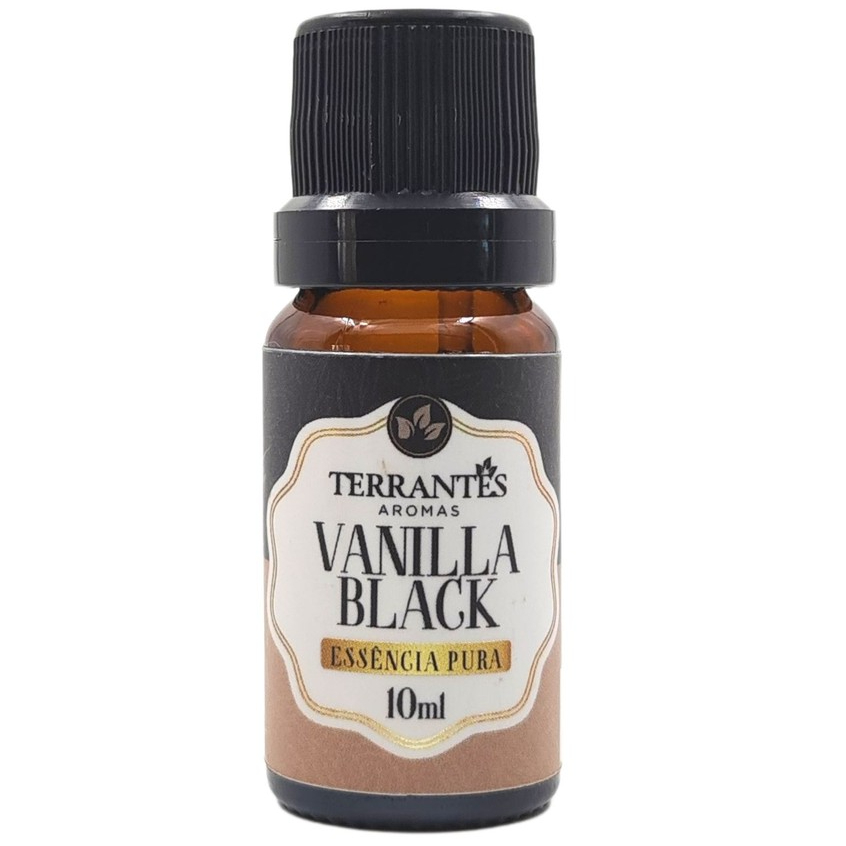 Essência Pura Black Vanilla Premium Terrantês - 10 ml Difusor Eletrico Aromatizador Umidificador