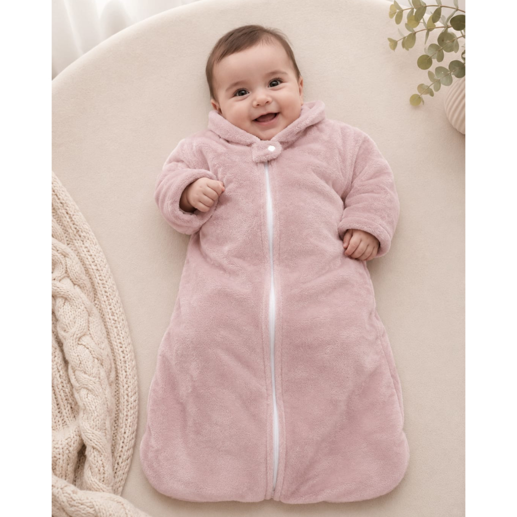 Saco de Dormir para Bebe Casulo com Zíper Pijama