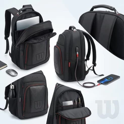 Mochila Wilson Executiva Reforçada Grande Impermeável Escolar Trabalho Viagem Masculina Feminina