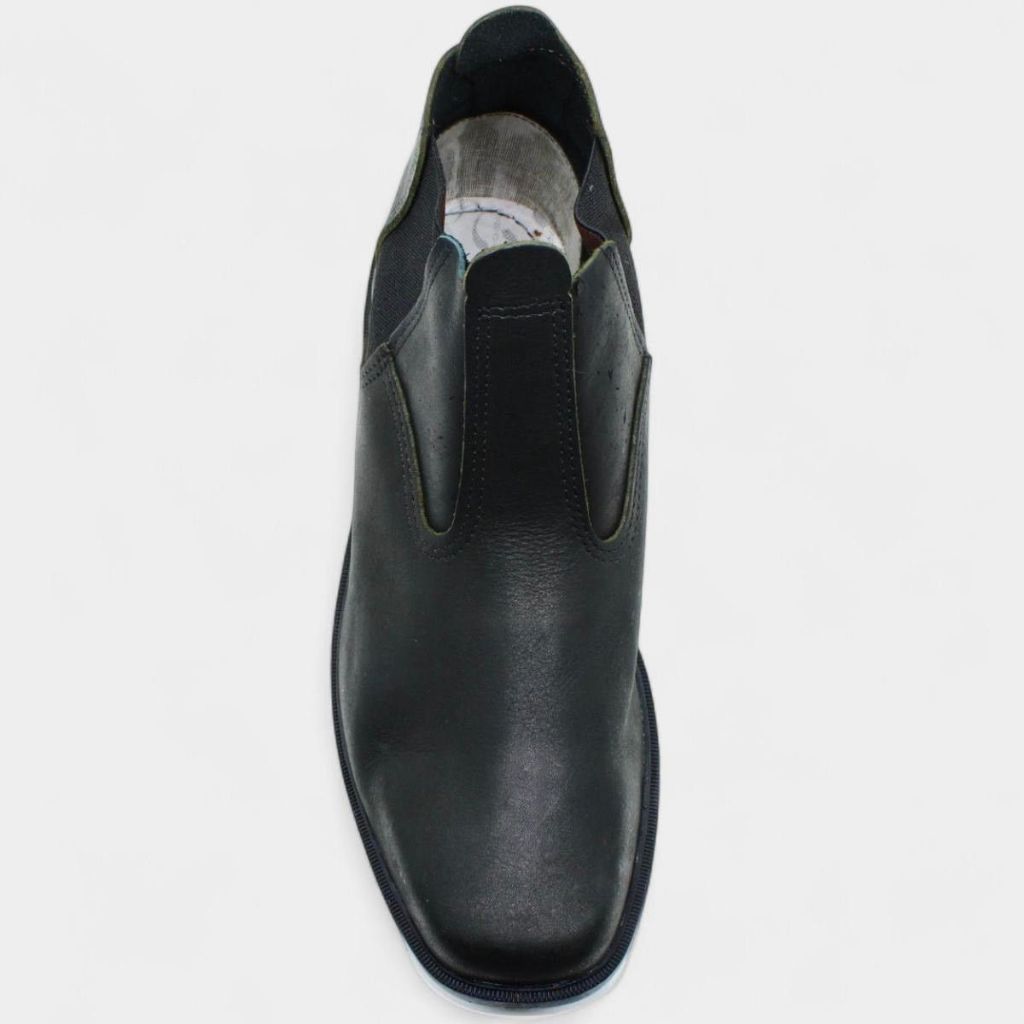 Botina Couro Raiz Masculina - Preto · foto 2