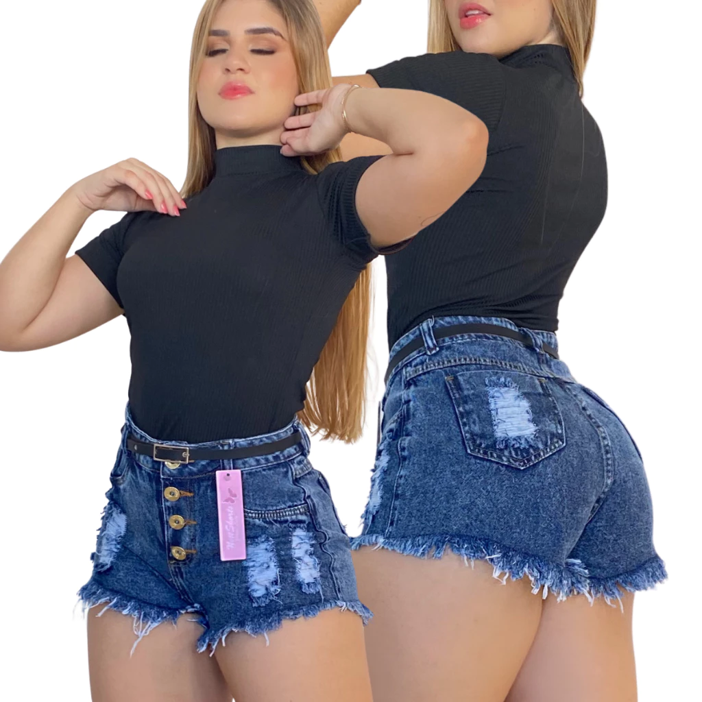 Short Jeans Feminino Empina Bum Bum — imagem 1
