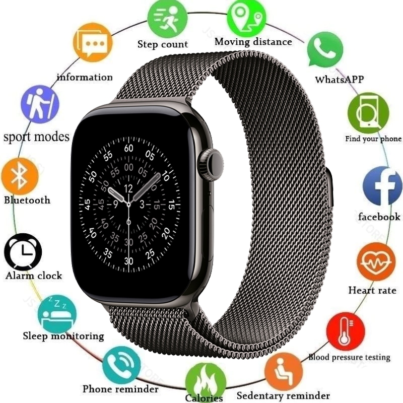Lançamento Smart Watch com Tela Infinita e Duas Pulseiras Estilo e Tecnologia Masculino e masculino