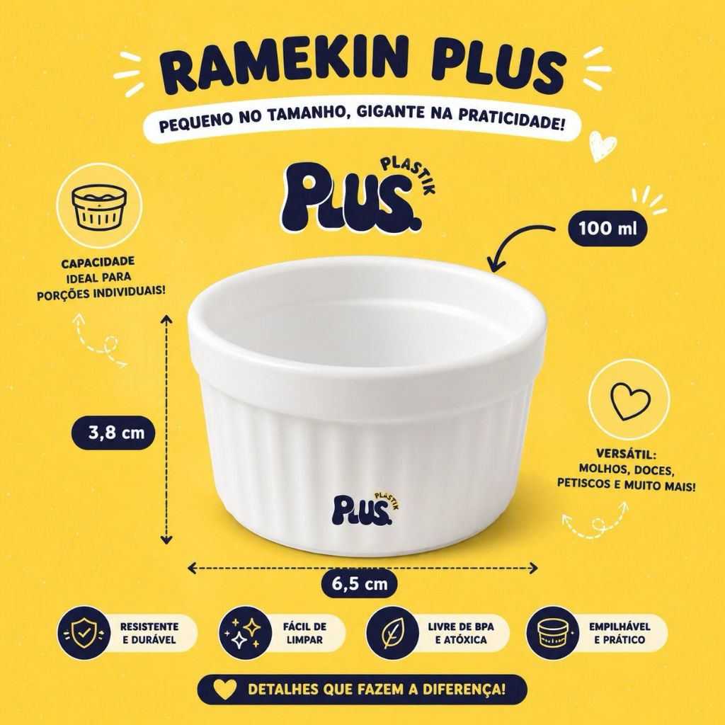kit 5 a 50 ramekin plásticos resistente branco para dia dos namorados molhos lanchonetes eventos churrasco confraterniz