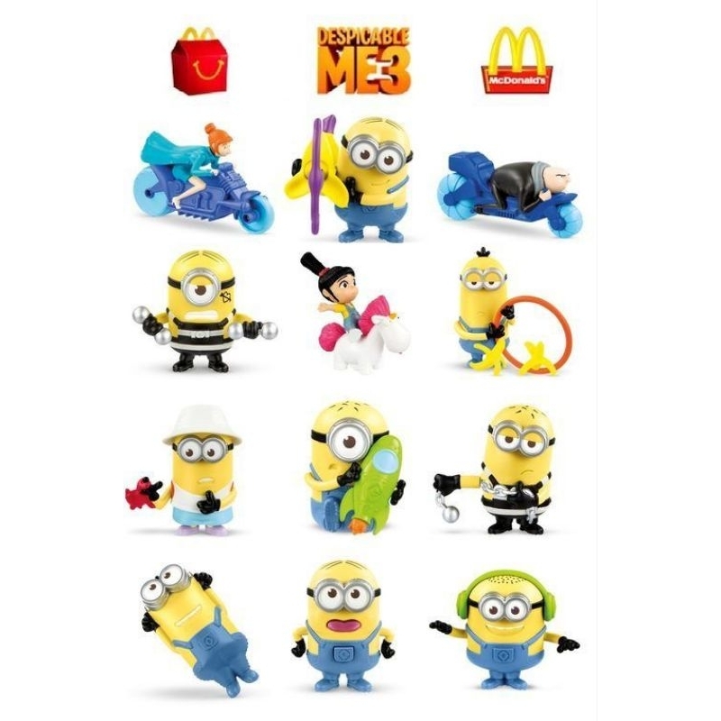 Coleção Minions meu malvado Favorito - McDonald's