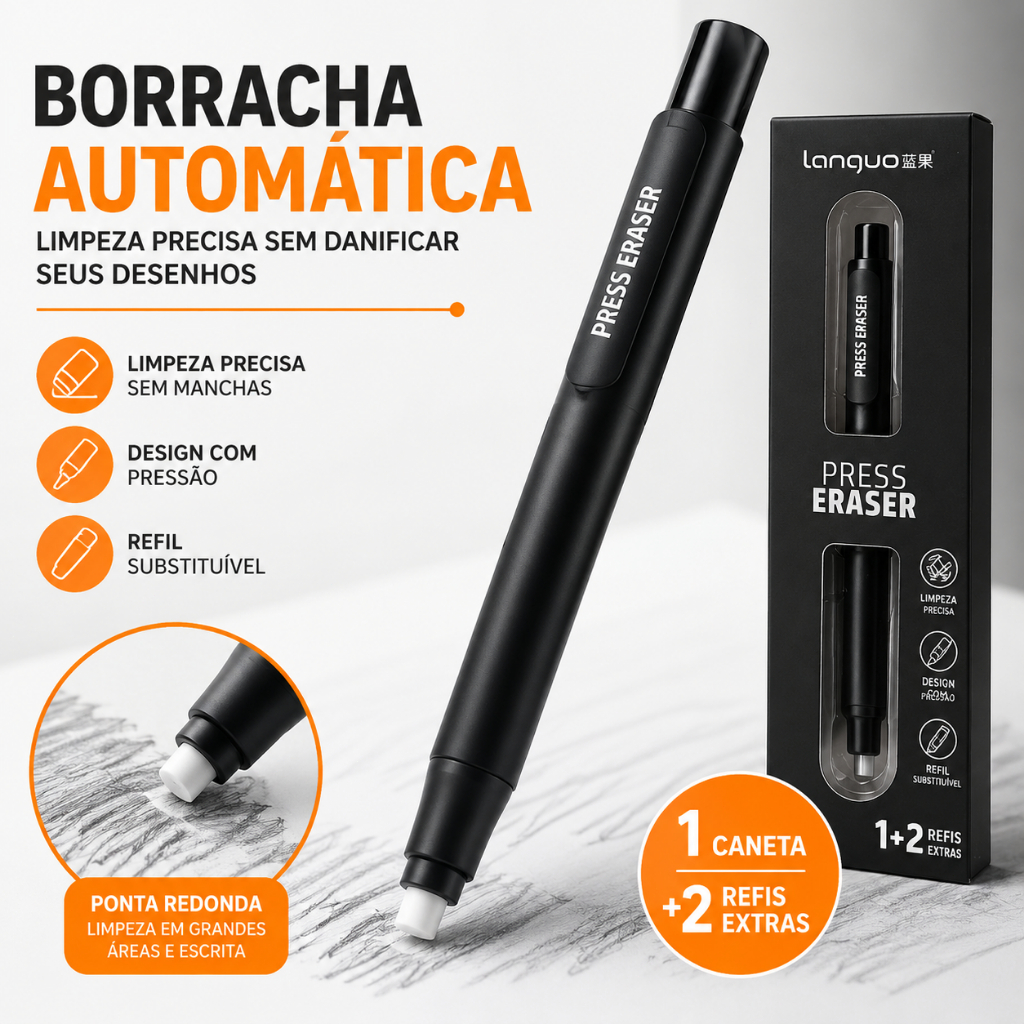 Borracha Automatica Alta Precisao Desenho Escolar Escritorio Art Supply PE100
