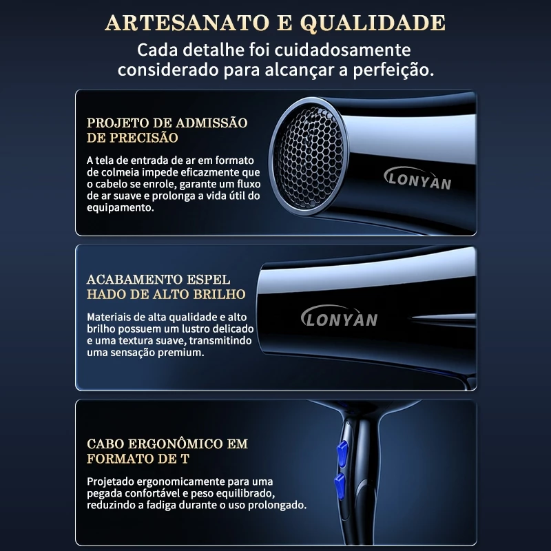 Secador de Cabelo Profissional 800W — foto 7